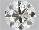 Natural Diamond 0.50 Carats, Round with Very Good Cut, I Color, VVS2 Clarity and Certified by IGI