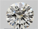 Natural Diamond 0.50 Carats, Round with Excellent Cut, J Color, SI2 Clarity and Certified by GIA