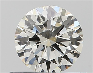 Picture of Natural Diamond 0.50 Carats, Round with Excellent Cut, J Color, SI2 Clarity and Certified by GIA