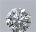 Natural Diamond 0.40 Carats, Round with Excellent Cut, G Color, SI2 Clarity and Certified by GIA