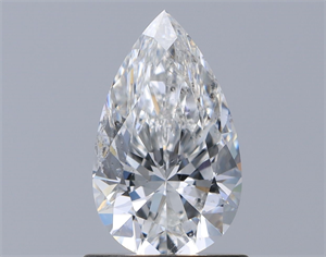 Picture of Natural Diamond 0.93 Carats, Pear with  Cut, F Color, SI2 Clarity and Certified by GIA