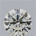 Natural Diamond 0.42 Carats, Round with Excellent Cut, I Color, SI1 Clarity and Certified by IGI