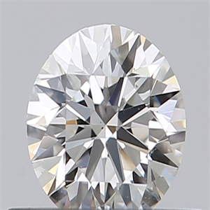 Picture of Natural Diamond 0.42 Carats, Round with Excellent Cut, I Color, VS2 Clarity and Certified by GIA