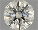 Natural Diamond 0.50 Carats, Round with Excellent Cut, I Color, VS2 Clarity and Certified by IGI