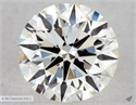 Natural Diamond 0.56 Carats, Round with Excellent Cut, K Color, VVS1 Clarity and Certified by GIA