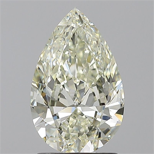 Picture of Natural Diamond 1.70 Carats, Pear with  Cut, K Color, VS1 Clarity and Certified by IGI