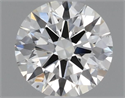 Natural Diamond 0.40 Carats, Round with Excellent Cut, J Color, SI1 Clarity and Certified by GIA