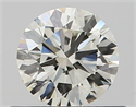 Natural Diamond 0.50 Carats, Round with Very Good Cut, J Color, VS2 Clarity and Certified by GIA