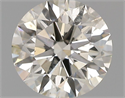 Natural Diamond 0.60 Carats, Round with Excellent Cut, J Color, I1 Clarity and Certified by GIA