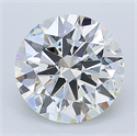 Natural Diamond 2.02 Carats, Round with Excellent Cut, I Color, SI2 Clarity and Certified by GIA