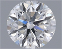 Natural Diamond 0.50 Carats, Round with Good Cut, F Color, I1 Clarity and Certified by GIA