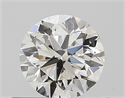 Natural Diamond 0.50 Carats, Round with Very Good Cut, H Color, SI1 Clarity and Certified by GIA