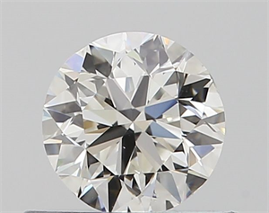 Picture of Natural Diamond 0.50 Carats, Round with Very Good Cut, H Color, SI1 Clarity and Certified by GIA