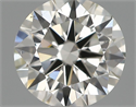 Natural Diamond 0.50 Carats, Round with Excellent Cut, I Color, VS2 Clarity and Certified by IGI