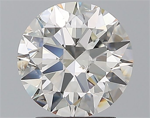 Picture of Natural Diamond 1.90 Carats, Round with Excellent Cut, H Color, SI1 Clarity and Certified by GIA