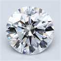 Natural Diamond 2.19 Carats, Round with Excellent Cut, D Color, VS1 Clarity and Certified by GIA