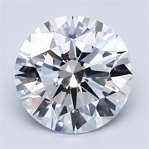 Picture of Natural Diamond 2.19 Carats, Round with Excellent Cut, D Color, VS1 Clarity and Certified by GIA