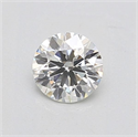 Natural Diamond 0.50 Carats, Round with Very Good Cut, I Color, VVS2 Clarity and Certified by IGI