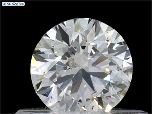 Picture of Natural Diamond 0.40 Carats, Round with Excellent Cut, H Color, I1 Clarity and Certified by GIA