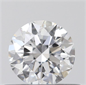 Natural Diamond 0.40 Carats, Round with Excellent Cut, D Color, VVS1 Clarity and Certified by GIA