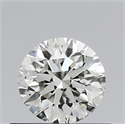 Natural Diamond 0.50 Carats, Round with Excellent Cut, H Color, SI1 Clarity and Certified by IGI