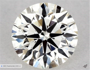 Picture of Natural Diamond 0.50 Carats, Round with Excellent Cut, J Color, VS1 Clarity and Certified by GIA