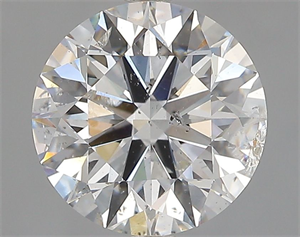 Picture of Natural Diamond 2.50 Carats, Round with Excellent Cut, G Color, I1 Clarity and Certified by GIA