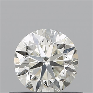 Picture of Natural Diamond 0.50 Carats, Round with Good Cut, J Color, VVS2 Clarity and Certified by IGI