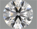 Natural Diamond 0.40 Carats, Round with Excellent Cut, D Color, SI1 Clarity and Certified by IGI