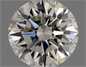 Natural Diamond 0.40 Carats, Round with Excellent Cut, J Color, VVS2 Clarity and Certified by GIA