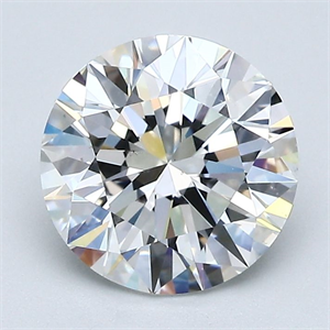 Picture of Natural Diamond 2.22 Carats, Round with Excellent Cut, F Color, VS2 Clarity and Certified by GIA