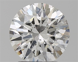 Picture of Natural Diamond 1.80 Carats, Round with Excellent Cut, G Color, SI2 Clarity and Certified by GIA