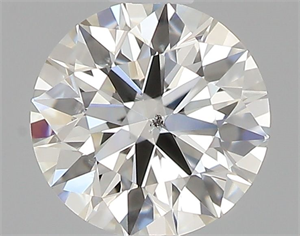 Picture of Natural Diamond 0.44 Carats, Round with Excellent Cut, I Color, SI1 Clarity and Certified by GIA