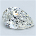 Natural Diamond 2.61 Carats, Pear with  Cut, H Color, VS2 Clarity and Certified by GIA