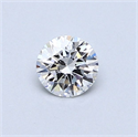 Natural Diamond 0.40 Carats, Round with Excellent Cut, D Color, SI1 Clarity and Certified by GIA