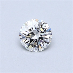 Picture of Natural Diamond 0.40 Carats, Round with Excellent Cut, D Color, SI1 Clarity and Certified by GIA