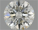 Natural Diamond 0.45 Carats, Round with Excellent Cut, G Color, VVS2 Clarity and Certified by IGI