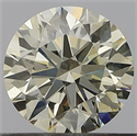 Natural Diamond 0.50 Carats, Round with Excellent Cut, K Color, SI1 Clarity and Certified by GIA