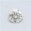 Natural Diamond 0.45 Carats, Round with Very Good Cut, H Color, SI2 Clarity and Certified by GIA