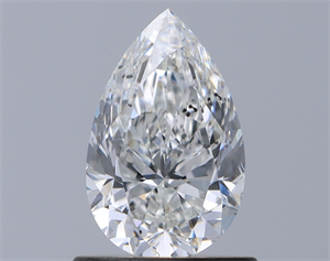 Picture of Natural Diamond 0.90 Carats, Pear with  Cut, G Color, SI2 Clarity and Certified by GIA