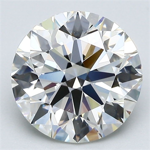 Picture of Natural Diamond 2.70 Carats, Round with Excellent Cut, J Color, VS1 Clarity and Certified by GIA