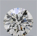 Natural Diamond 0.50 Carats, Round with Excellent Cut, H Color, SI2 Clarity and Certified by IGI