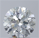 Natural Diamond 2.01 Carats, Round with Excellent Cut, H Color, SI2 Clarity and Certified by GIA