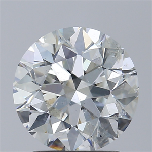 Picture of Natural Diamond 2.01 Carats, Round with Excellent Cut, H Color, SI2 Clarity and Certified by GIA