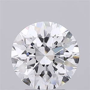 Picture of Natural Diamond 3.04 Carats, Round with Excellent Cut, D Color, VS2 Clarity and Certified by GIA