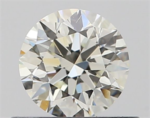 Picture of Natural Diamond 0.50 Carats, Round with Very Good Cut, K Color, VVS2 Clarity and Certified by GIA