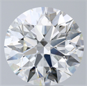 Natural Diamond 6.21 Carats, Round with Excellent Cut, I Color, VS2 Clarity and Certified by GIA