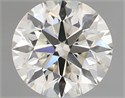 Natural Diamond 0.45 Carats, Round with Excellent Cut, J Color, VVS2 Clarity and Certified by IGI