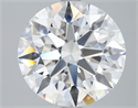 Natural Diamond 4.01 Carats, Round with Excellent Cut, E Color, VVS2 Clarity and Certified by GIA