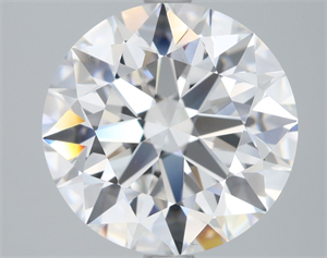 Picture of Natural Diamond 4.01 Carats, Round with Excellent Cut, E Color, VVS2 Clarity and Certified by GIA